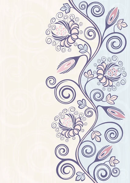 Fondo con flores — Vector de stock