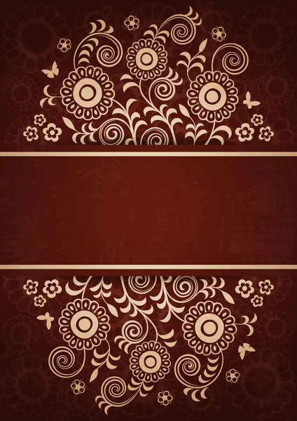 Floral vintage background — Stock Vector