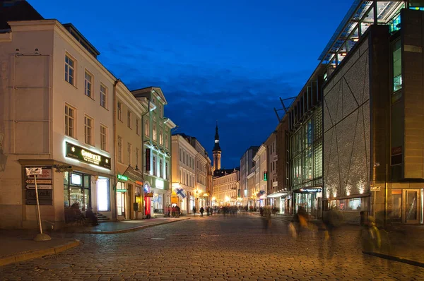Wet Street In Tallinn — Stock Photo, Image