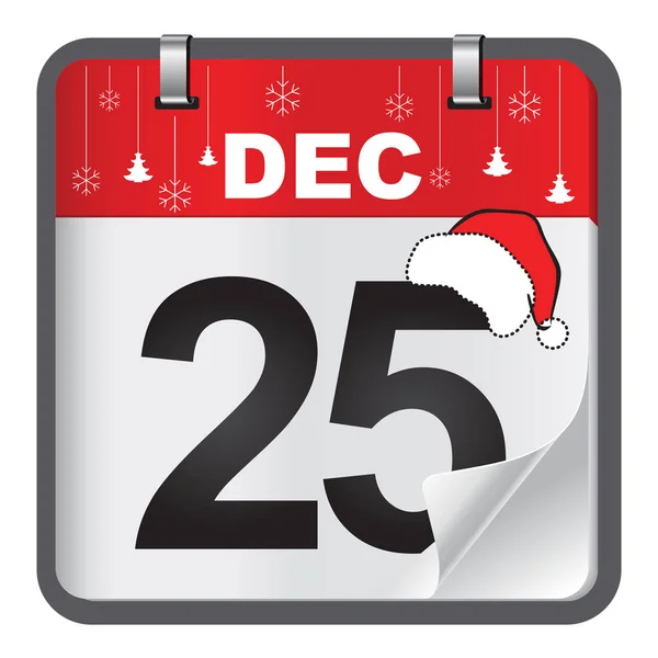 Χριστούγεννα 2017 ημερολόγιο διανυσματική σχεδίαση — Διανυσματικό Αρχείο