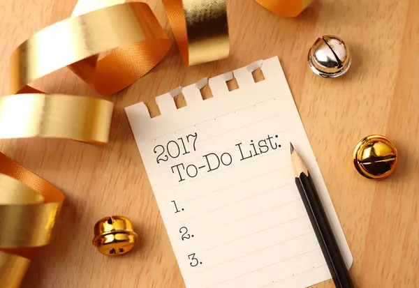 New year to do list — Stock Photo, Image