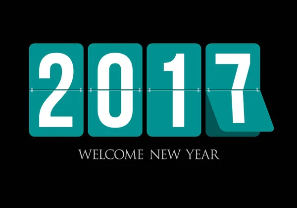 Happy New Year 2017 scoreboard design. — Stock Vector