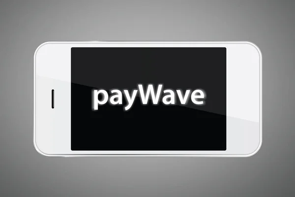 PayWave ze smartfonem — Zdjęcie stockowe