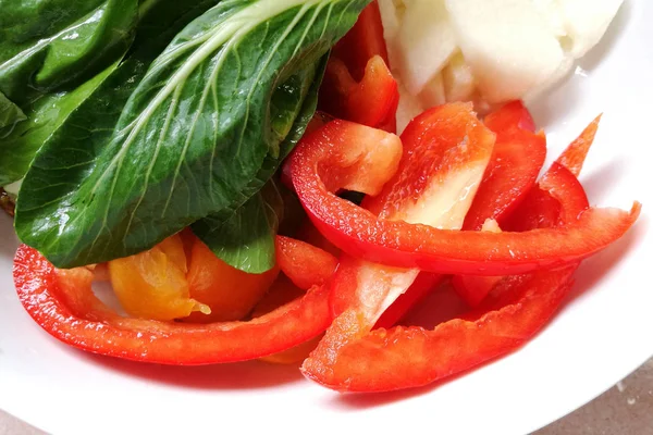 Paprika und Gemüse — Stockfoto