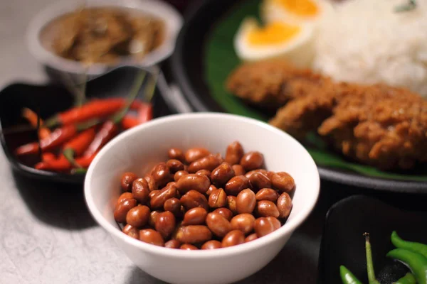 Nasi lemak ingredienti — Foto Stock