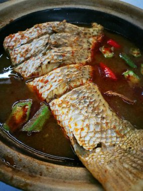 Lezzetli asam pedas balık