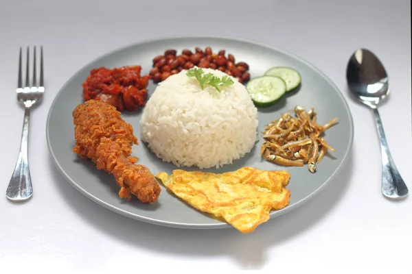 Traditioneller nasi lemak — Stockfoto