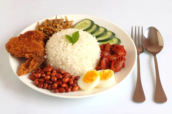 Nasi lemak tradizionale — Foto Stock