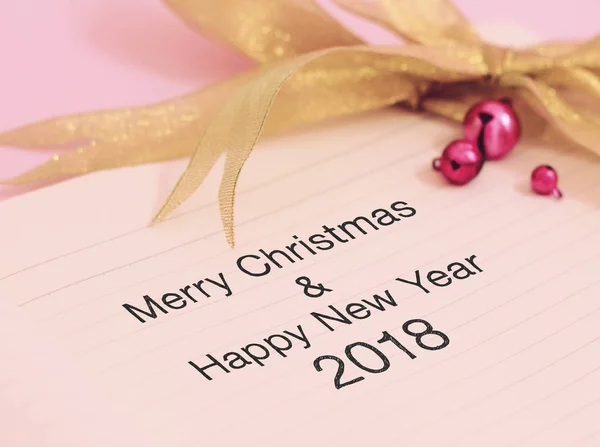 Kellemes karácsonyi ünnepeket és boldog új évet-2018. — Stock Fotó
