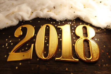 Altın 2018 ve dekorasyon.