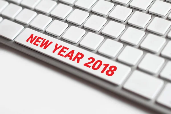 Новый 2018 год на клавиатуре . — стоковое фото