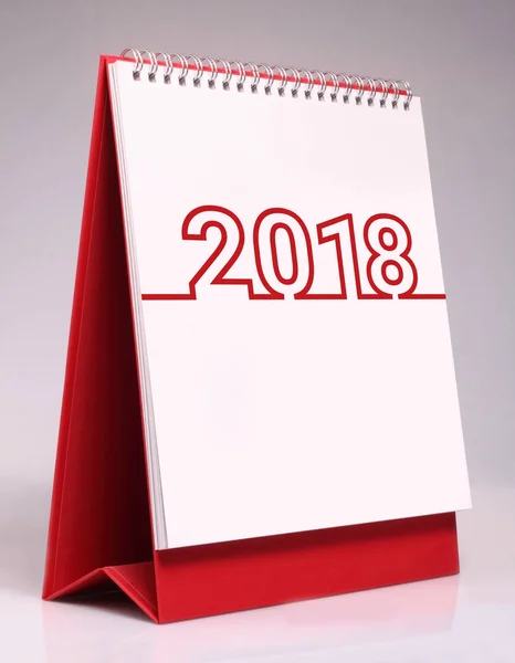 Simple desk calendar for 2018. — Stock Photo, Image