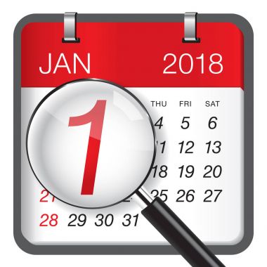 1 Ocak 2018 yakın çekim.