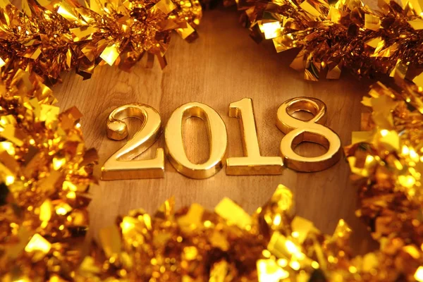 Oro 2018 e decorazione in oro . — Foto Stock