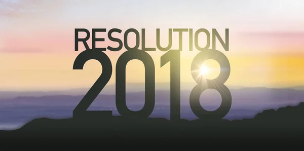 Σιλουέτα ψηφίσματος 2018. — Φωτογραφία Αρχείου