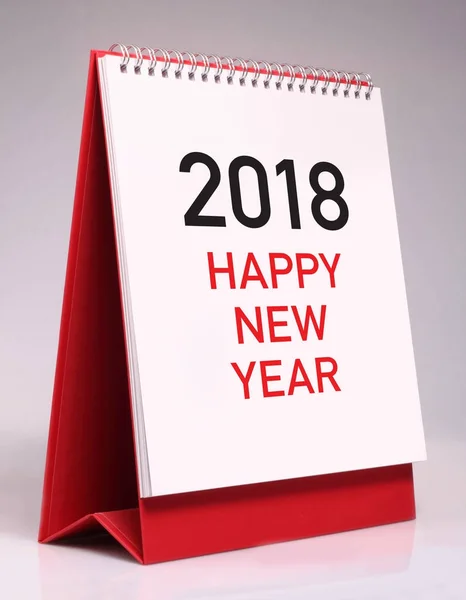 Jednoduchý stolní kalendář pro rok 2018. — Stock fotografie
