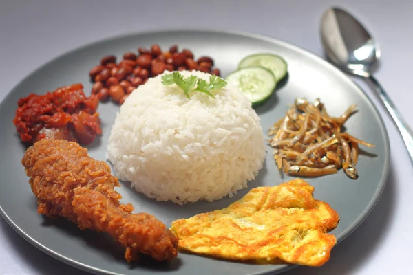 Nasi lemak tradizionale — Foto Stock