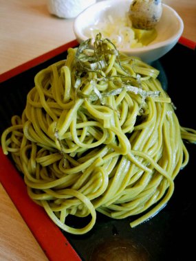 Japon restoranında soba.