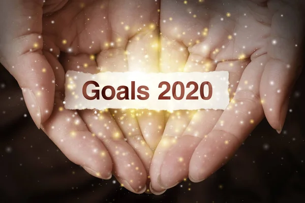 Accompagner Les Objectifs 2020 Nouvel Est Premier Jour Année Dans — Photo