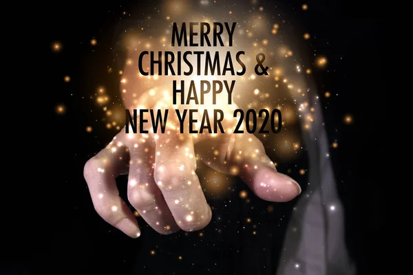Різдвом Новим 2020 Роком Бажаємо Нового Року Наповненого Подивом Миром — стокове фото