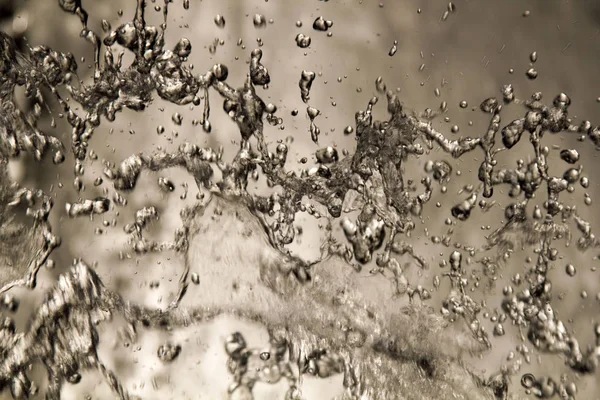 Gotas Agua Primer Plano Cristal Marco Congelante Lluvia Tormenta Tiempo — Foto de Stock