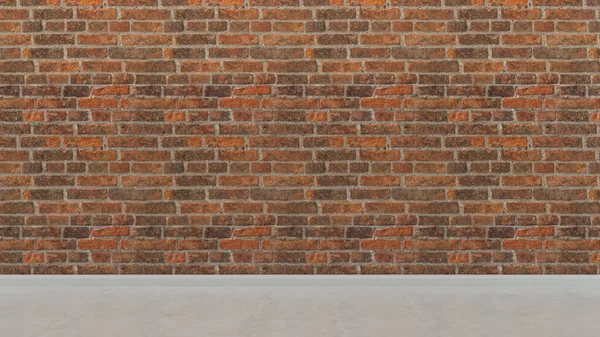 Пустой Салон Бетонная Стена Деревянный Пол Свет Рендеринг Фон Макет — стоковое фото