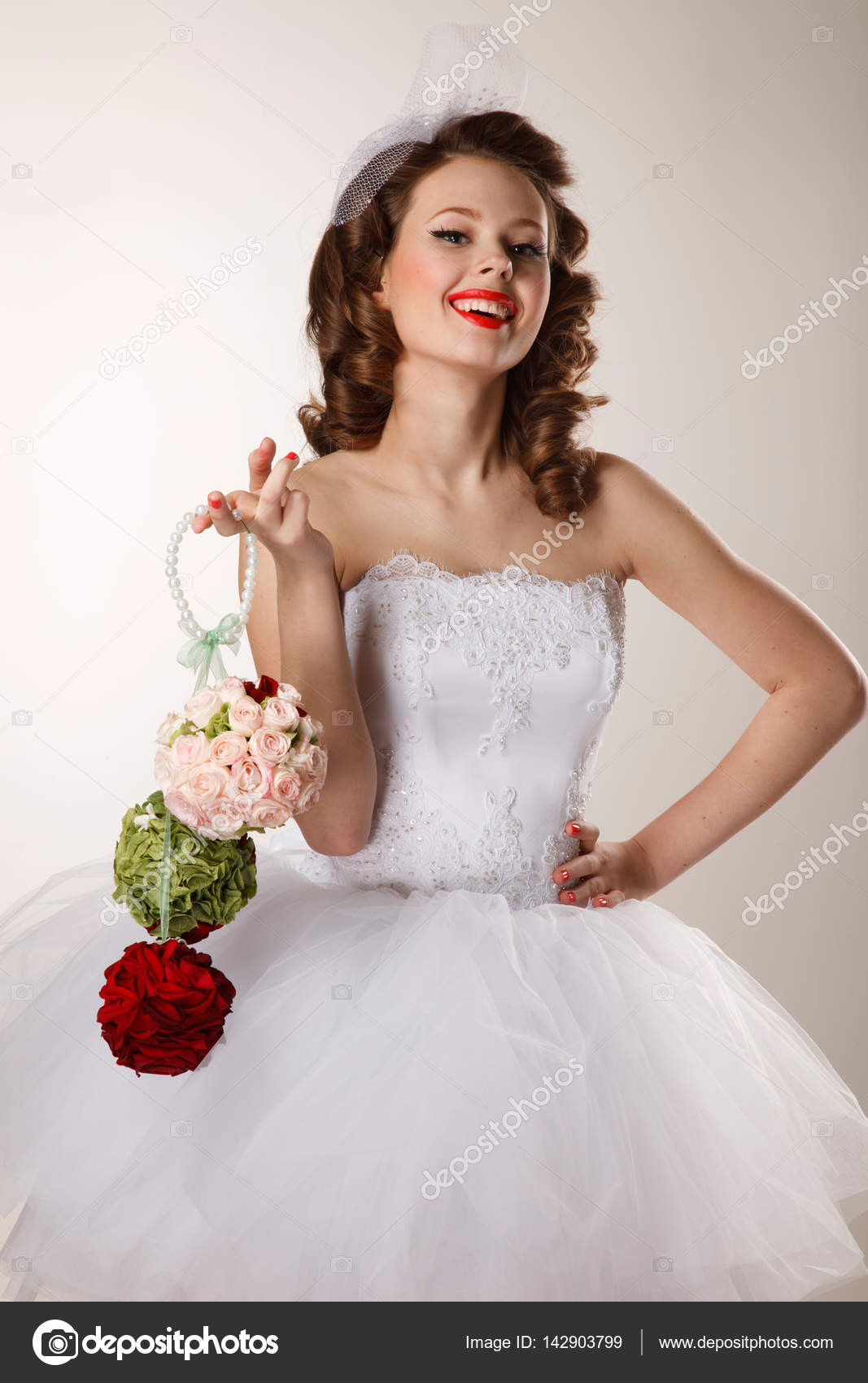 Gorgeous Pin Up Bride Stock Photo C Furmananna 142903799