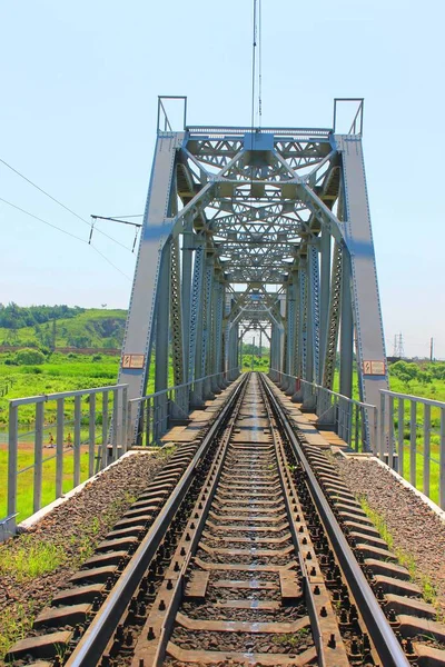Grande ponte ferroviária — Fotografia de Stock