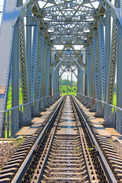 Grande ponte ferroviária — Fotografia de Stock