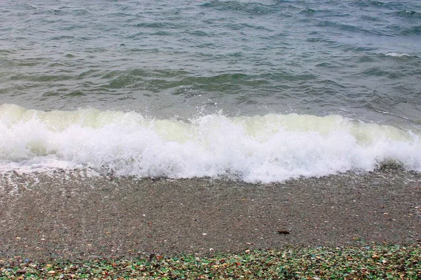 Dalga deniz ve deniz köpüğü — Stok fotoğraf