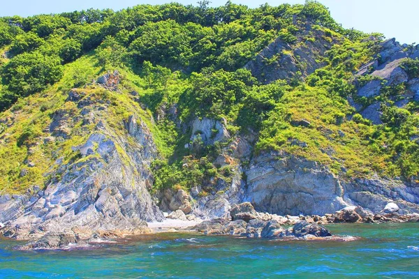 Klippe mit Vegetation — Stockfoto