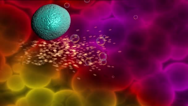 Rákos sejtek rákos kép háttér — Stock videók