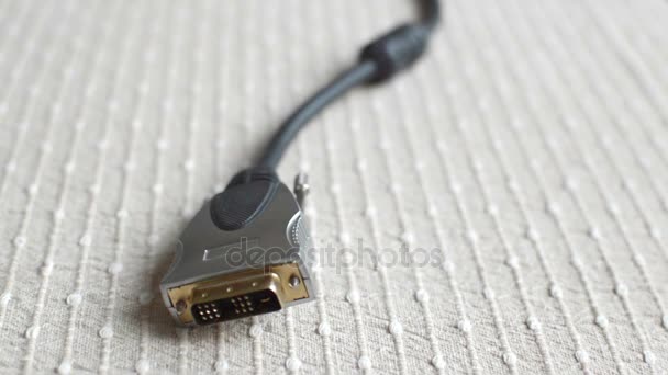 Computador conector USB — Vídeo de Stock