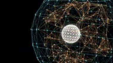  Hayali üçgen soyut teknoloji ve mühendislik