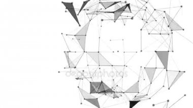 Hayali üçgen soyut teknoloji ve mühendislik