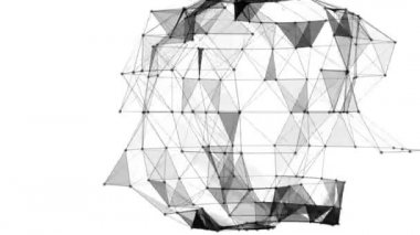 Hayali üçgen soyut teknoloji ve mühendislik