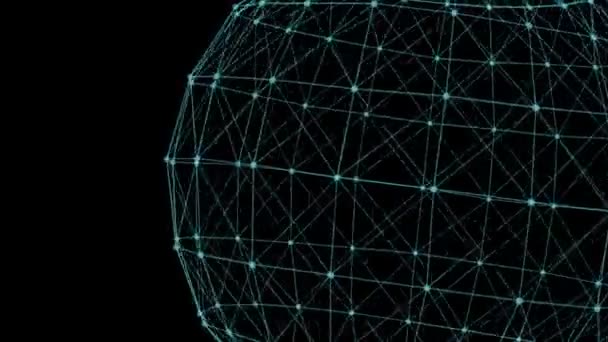 Трикутники фантастичні абстрактні технології та інженерія — стокове відео