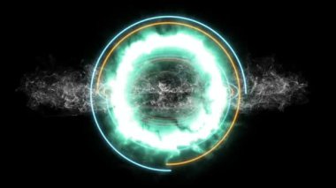  Hologram stili animasyonlu ışık ile öğesinde HUD