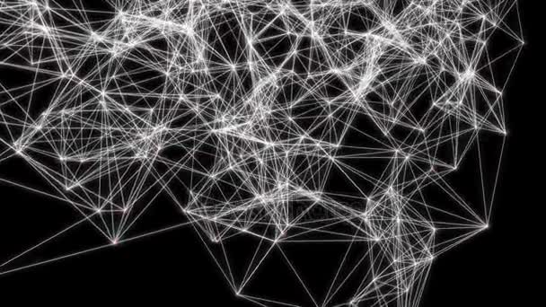 Трикутники фантастичні абстрактні технології та інженерія — стокове відео