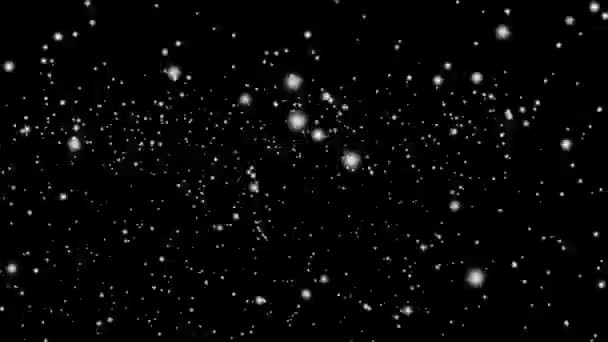  Grandes chutes de neige sur fond noir 