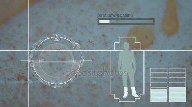 Virüs, bakteri, mikrop. HUD Fütüristik tıbbi geçmişi