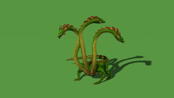 Hydra mystique serpent d'eau rugit — Video