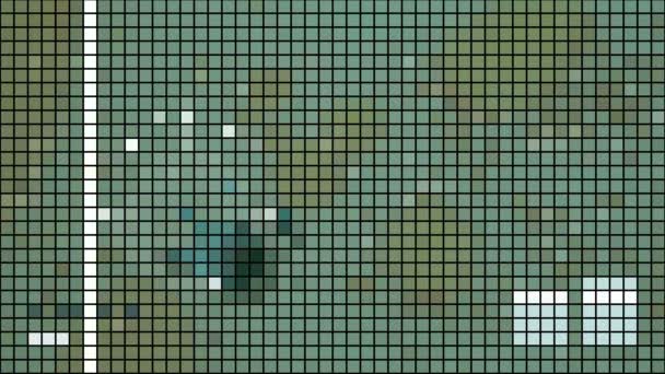 Mosaico con rejilla oscura de fondo de vídeo — Vídeo de stock
