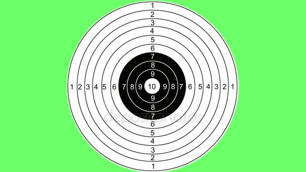 Schieten op een doelwit — Stockvideo