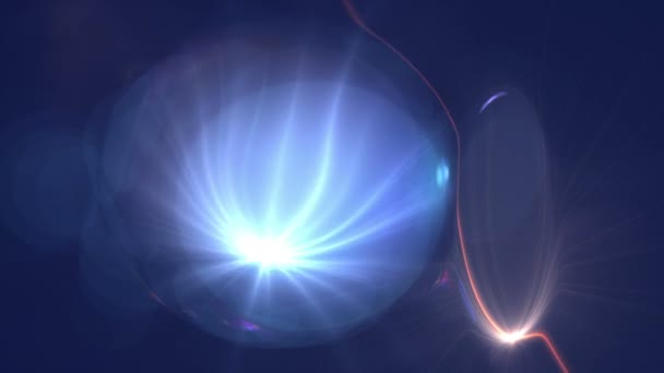 4K Abstract Motion Background With Lens Flares — Stock Video