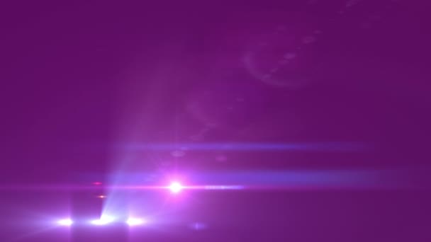 Plano de fundo do movimento abstrato com lente Flares — Vídeo de Stock
