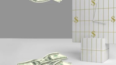 Saat birçok $ yere düşüyor.