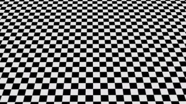 Damalı siyah beyaz hareketli arka plan 