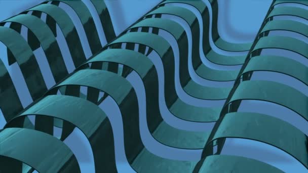 fond abstrait avec animation ondulant de rayures colorées .