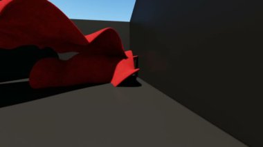 3D animasyon ve render soyut somut şeklinin